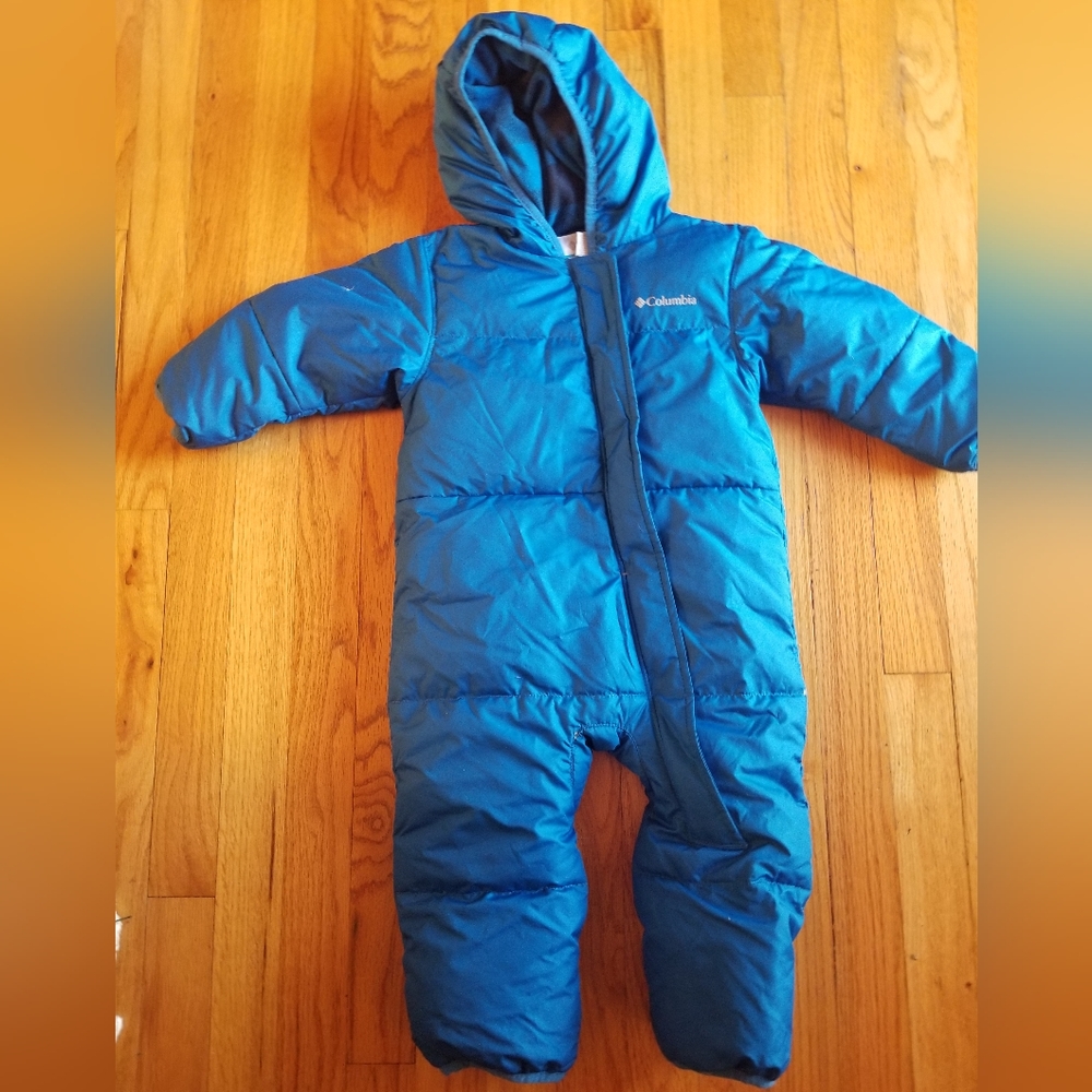 Columbia baby snowsuit. 18-24 months blue